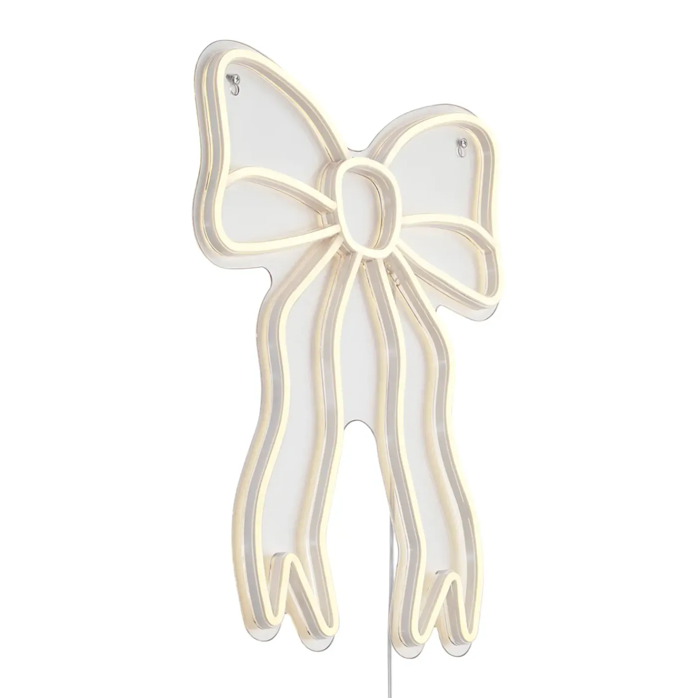 QAZQA Neon Wandlamp Warm Wit Incl. Led - Bow
