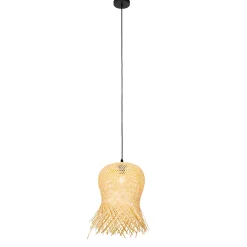 Qazqa Oosterse Buiten Hanglamp Bamboe Ip44 - Carlos