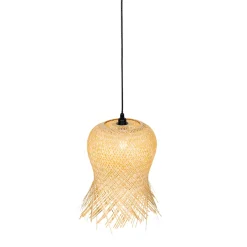 Qazqa Oosterse Buiten Hanglamp Bamboe Ip44 - Carlos