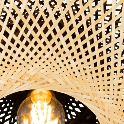 QAZQA Oosterse Buiten Plafondlamp Bamboe 50 Cm Ip44 - Rina
