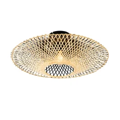 QAZQA Oosterse Buiten Plafondlamp Bamboe 50 Cm Ip44 - Rina
