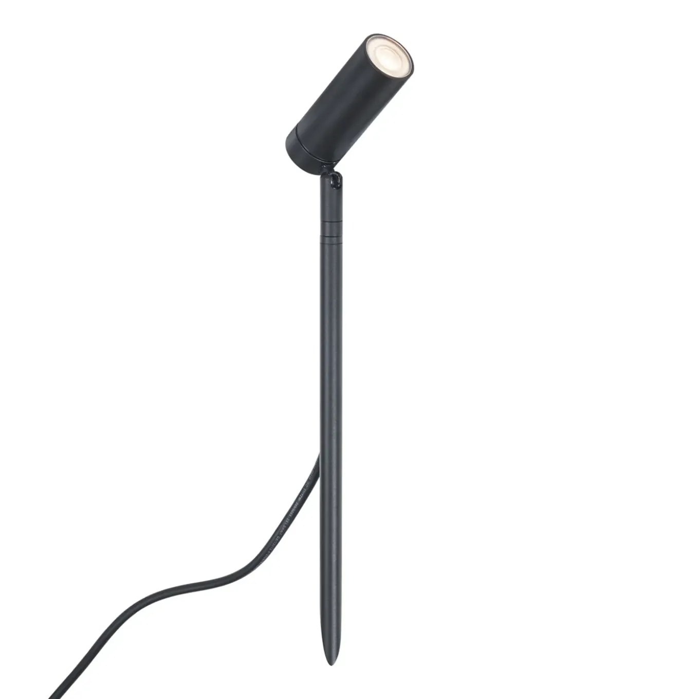 Qazqa Prikspot Zwart 40cm Incl. Led Verstelbaar Ip65 Incl. Snoer En Stekker - Carl