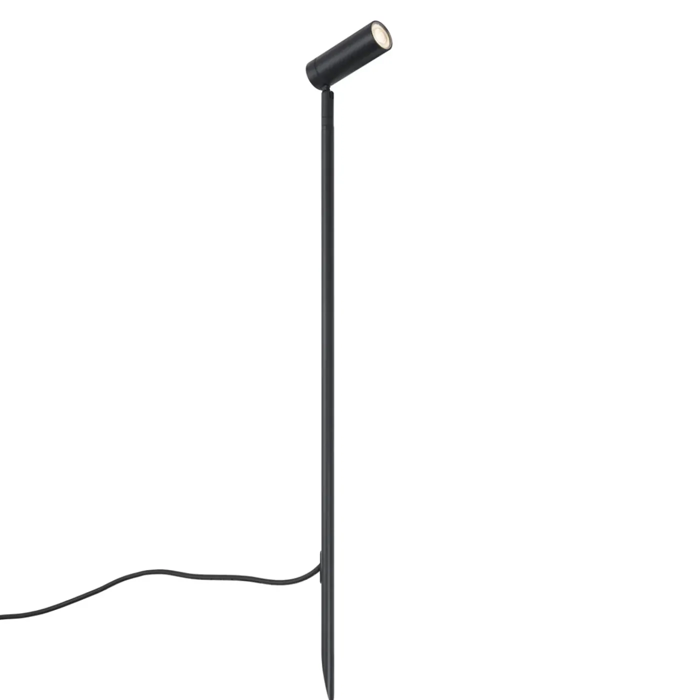 QAZQA Prikspot Zwart 80cm Incl. Led Verstelbaar Ip65 Incl. Snoer En Stekker - Carl
