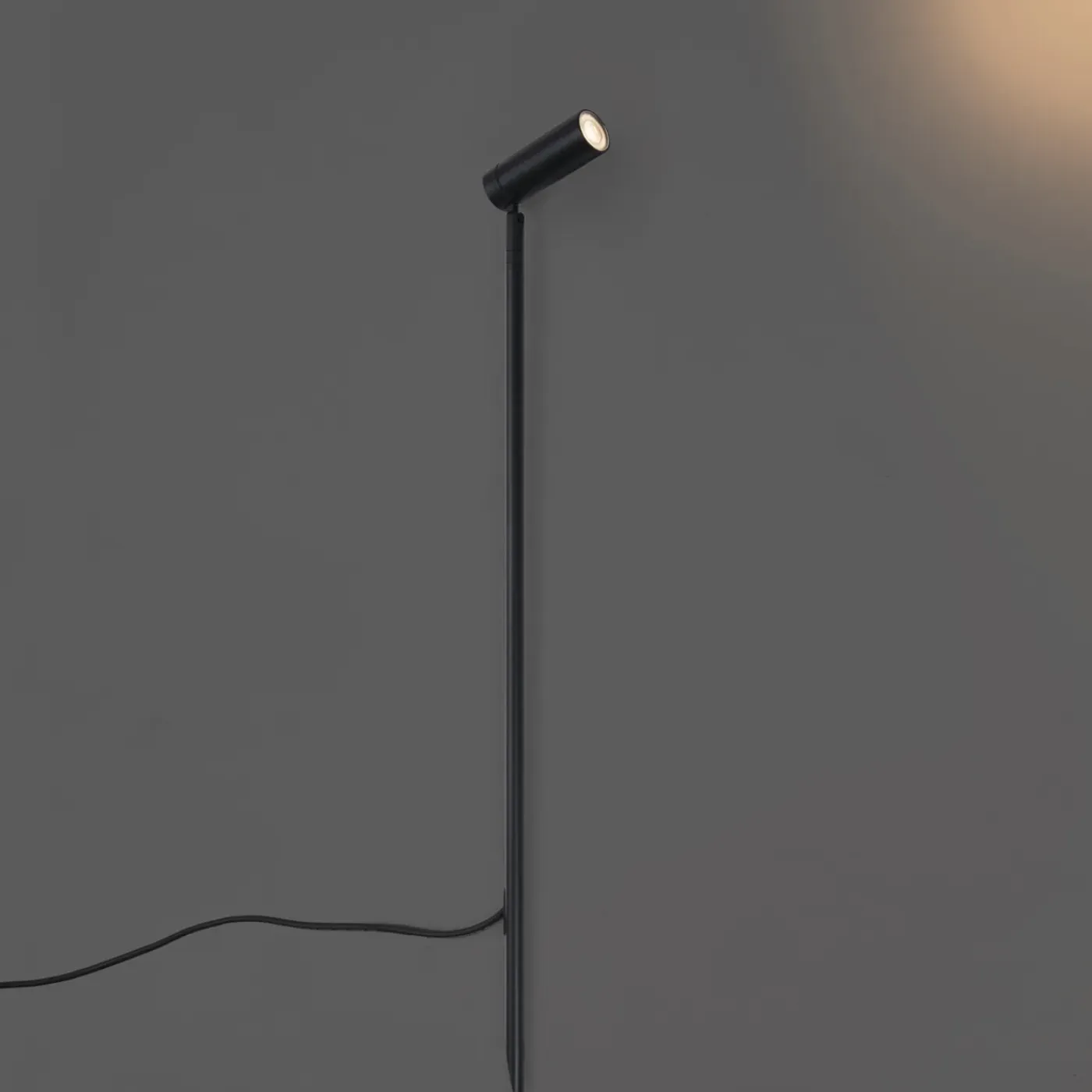 QAZQA Prikspot Zwart 80cm Incl. Led Verstelbaar Ip65 Incl. Snoer En Stekker - Carl