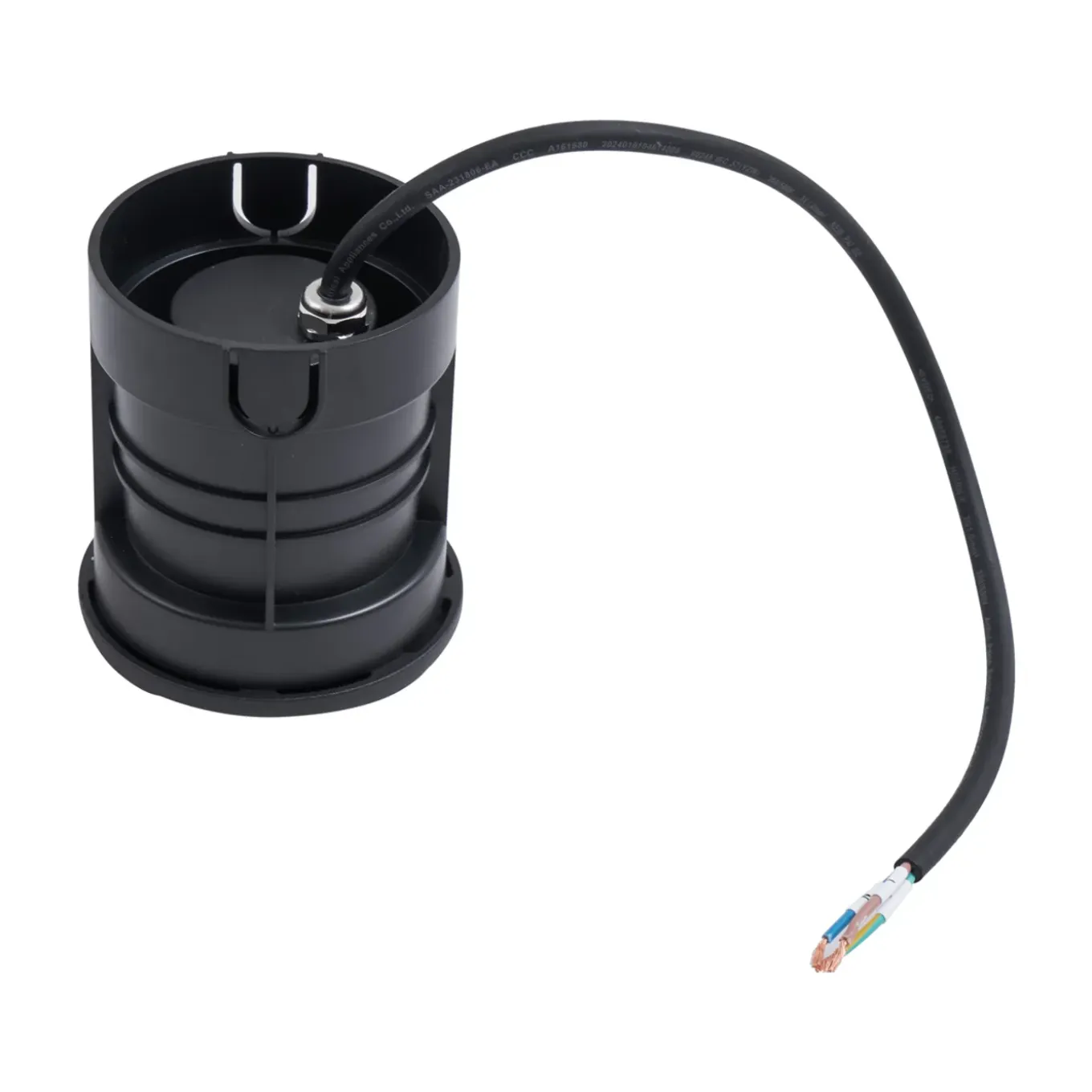 Qazqa Set Van 6 Moderne Grondspots Zwart Gu10 50mm 2-lichts Effect Ip65 - Cellar
