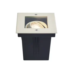 QAZQA Set Van 6 Moderne Grondspots Beige Gu10 50mm Draai- En Kantelbaar Ip65 - Oneon