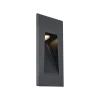 Qazqa Set Van 6 Moderne Inbouw Wandlampen Zwart 7cm Incl. Led Ip65 - Trem