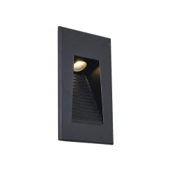 Qazqa Set Van 6 Moderne Inbouw Wandlampen Zwart 7cm Incl. Led Ip65 - Trem