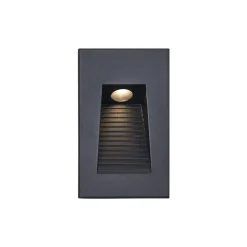 Qazqa Set Van 6 Moderne Inbouw Wandlampen Zwart 7cm Incl. Led Ip65 - Trem