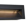 QAZQA Set Van 6 Moderne Inbouw Wandlampen Zwart 28cm Incl. Led Ip65 - Mert