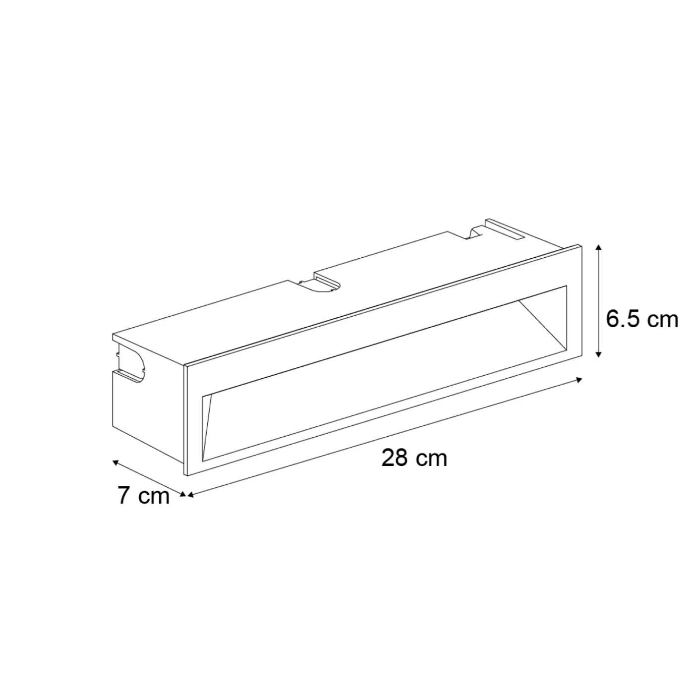 QAZQA Set Van 6 Moderne Inbouw Wandlampen Zwart 28cm Incl. Led Ip65 - Mert