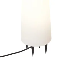 Qazqa Staande Buitenlamp Wit 80 Cm Incl. Led Ip44 - Fungi