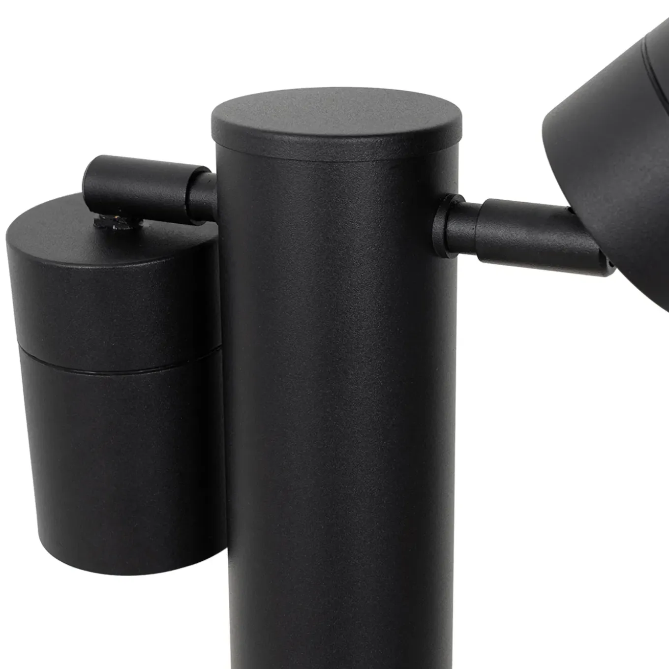 Qazqa Staande Buitenlamp Zwart 45 Cm Ip44 Verstelbaar 2-lichts - Duo