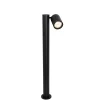 QAZQA Staande Buitenlamp Zwart 80 Cm Ar70 Verstelbaar Ip44 - Solo