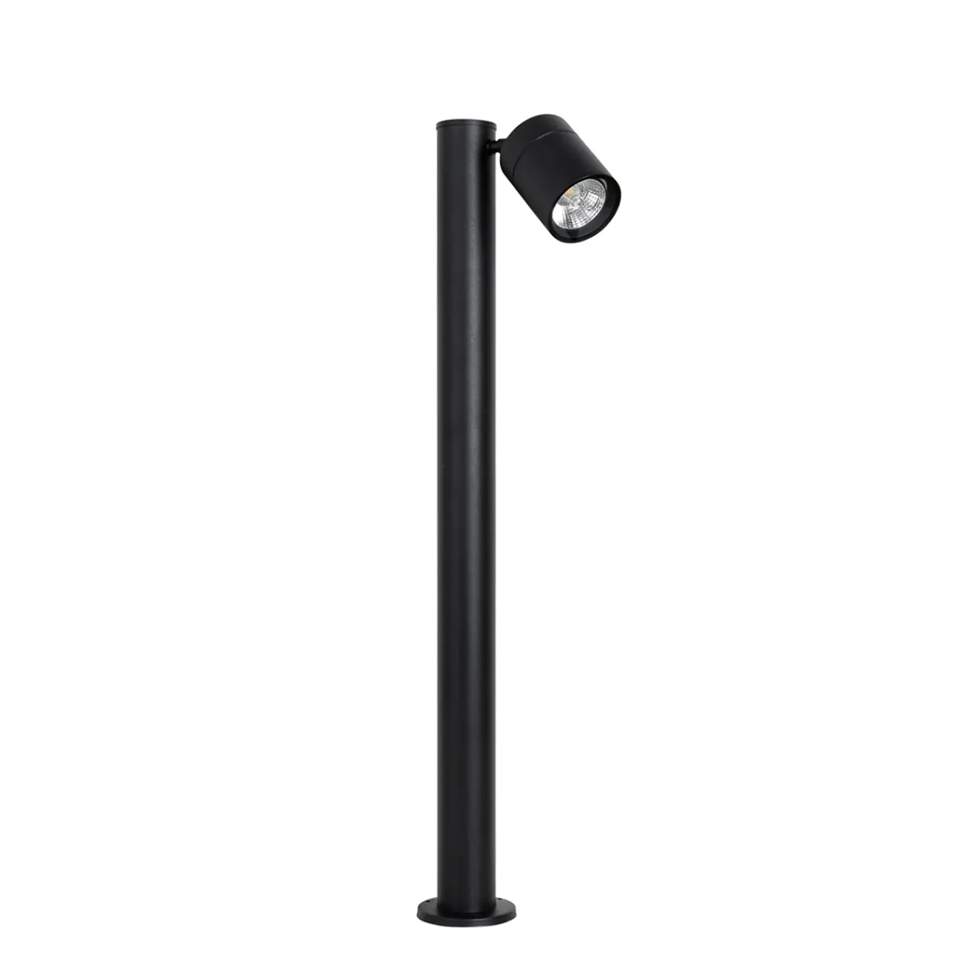 QAZQA Staande Buitenlamp Zwart 80 Cm Ar70 Verstelbaar Ip44 - Solo