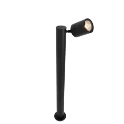 QAZQA Staande Buitenlamp Zwart 80 Cm Ar70 Verstelbaar Ip44 - Solo