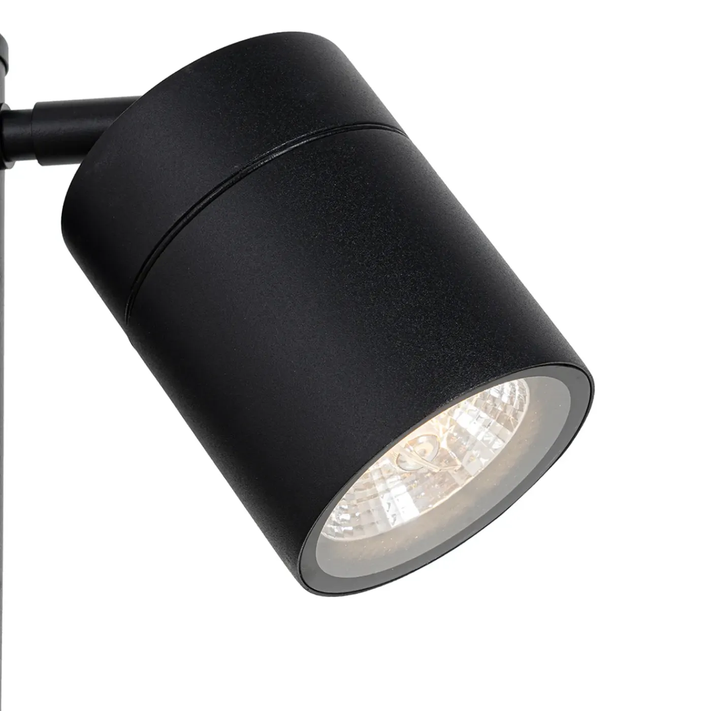 QAZQA Staande Buitenlamp Zwart 80 Cm Ar70 Verstelbaar Ip44 - Solo