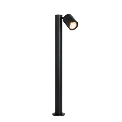 QAZQA Staande Buitenlamp Zwart 80 Cm Ar70 Verstelbaar Ip44 - Solo