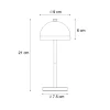QAZQA Tafellamp Blauw Incl. Led Ip54 Oplaadbaar Met Laadstation - Squirrel