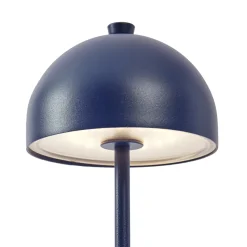 QAZQA Tafellamp Blauw Incl. Led Ip54 Oplaadbaar Met Laadstation - Squirrel