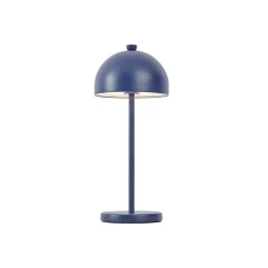 QAZQA Tafellamp Blauw Incl. Led Ip54 Oplaadbaar Met Laadstation - Squirrel