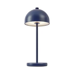 QAZQA Tafellamp Blauw Incl. Led Ip54 Oplaadbaar Met Laadstation - Squirrel