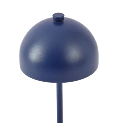 QAZQA Tafellamp Blauw Incl. Led Ip54 Oplaadbaar Met Laadstation - Squirrel