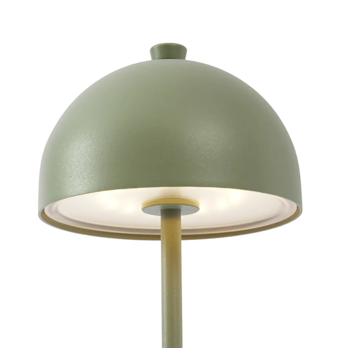 Qazqa Tafellamp Groen Incl. Led Ip54 Oplaadbaar Met Laadstation - Squirrel