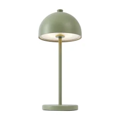 Qazqa Tafellamp Groen Incl. Led Ip54 Oplaadbaar Met Laadstation - Squirrel