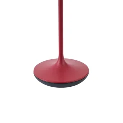 Qazqa Tafellamp Rood Incl. Led Ip65 Oplaadbaar Met Laadstation - Treble