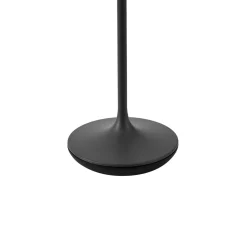 QAZQA Tafellamp Zwart Incl. Led Ip65 Oplaadbaar Met Laadstation - Treble