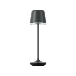 QAZQA Tafellamp Zwart Incl. Led Ip65 Oplaadbaar Met Laadstation - Treble