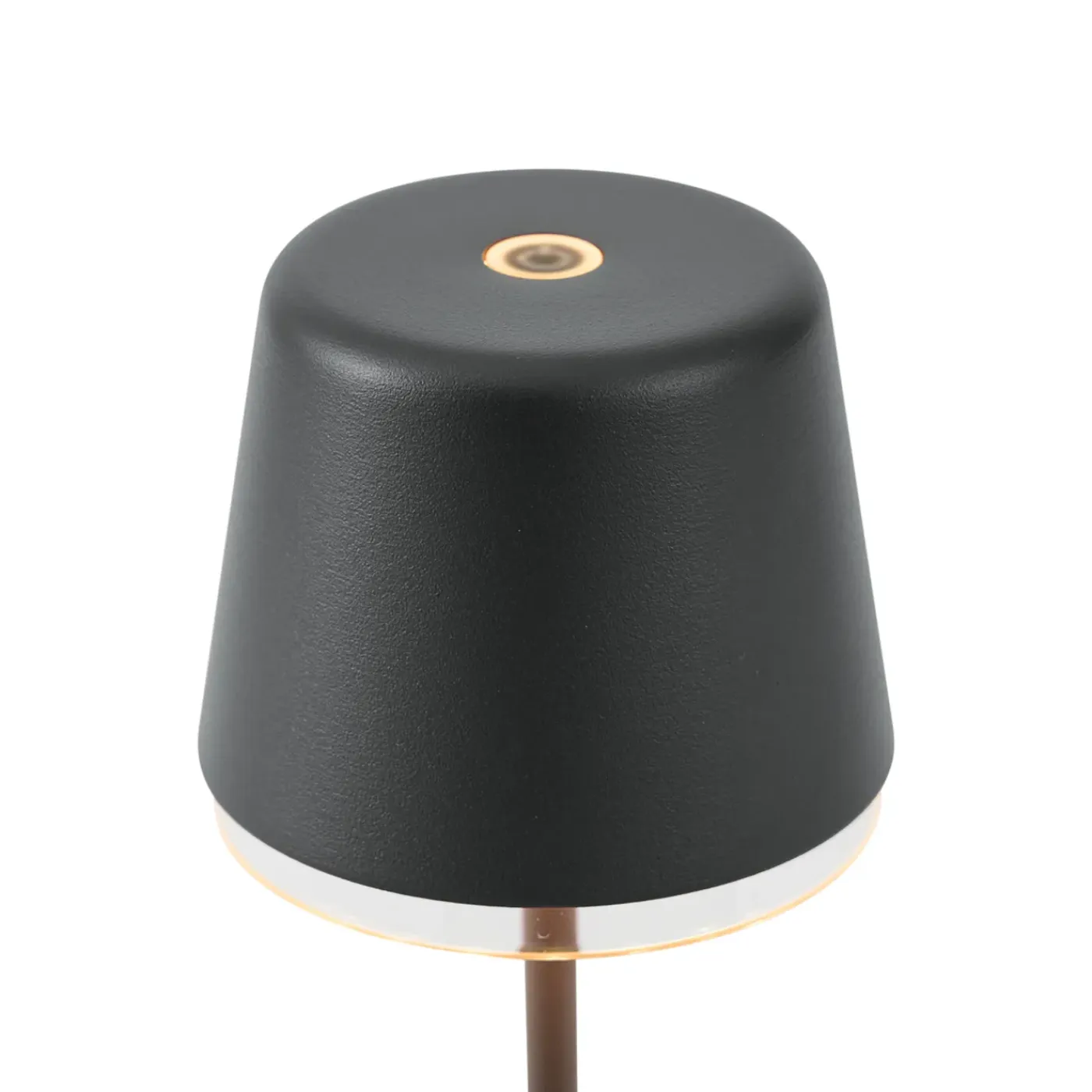 QAZQA Tafellamp Zwart Incl. Led Ip65 Oplaadbaar Met Laadstation - Treble