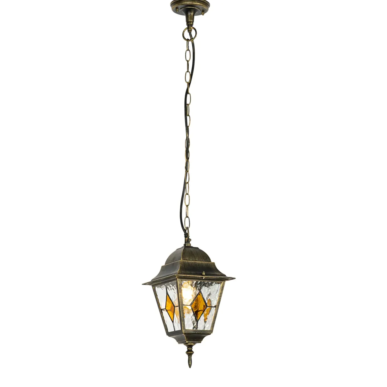Qazqa Vintage Buiten Hanglamp Antiek Goud - Antigua