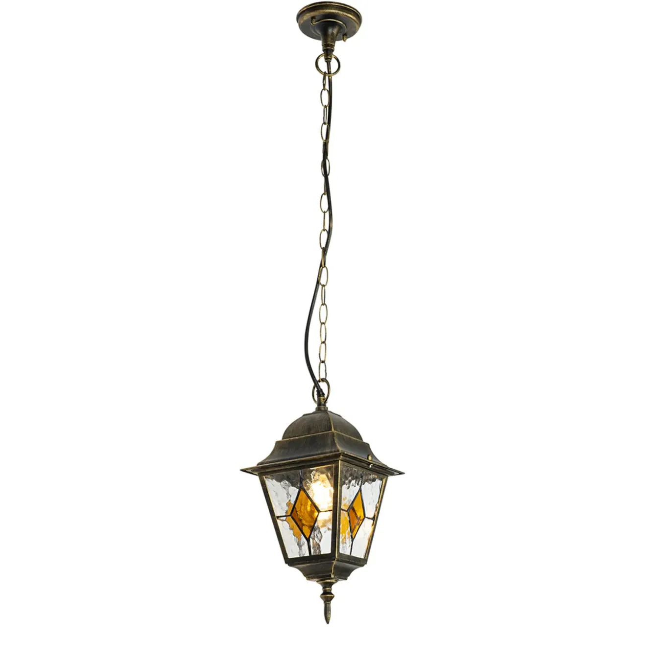 Qazqa Vintage Buiten Hanglamp Antiek Goud - Antigua