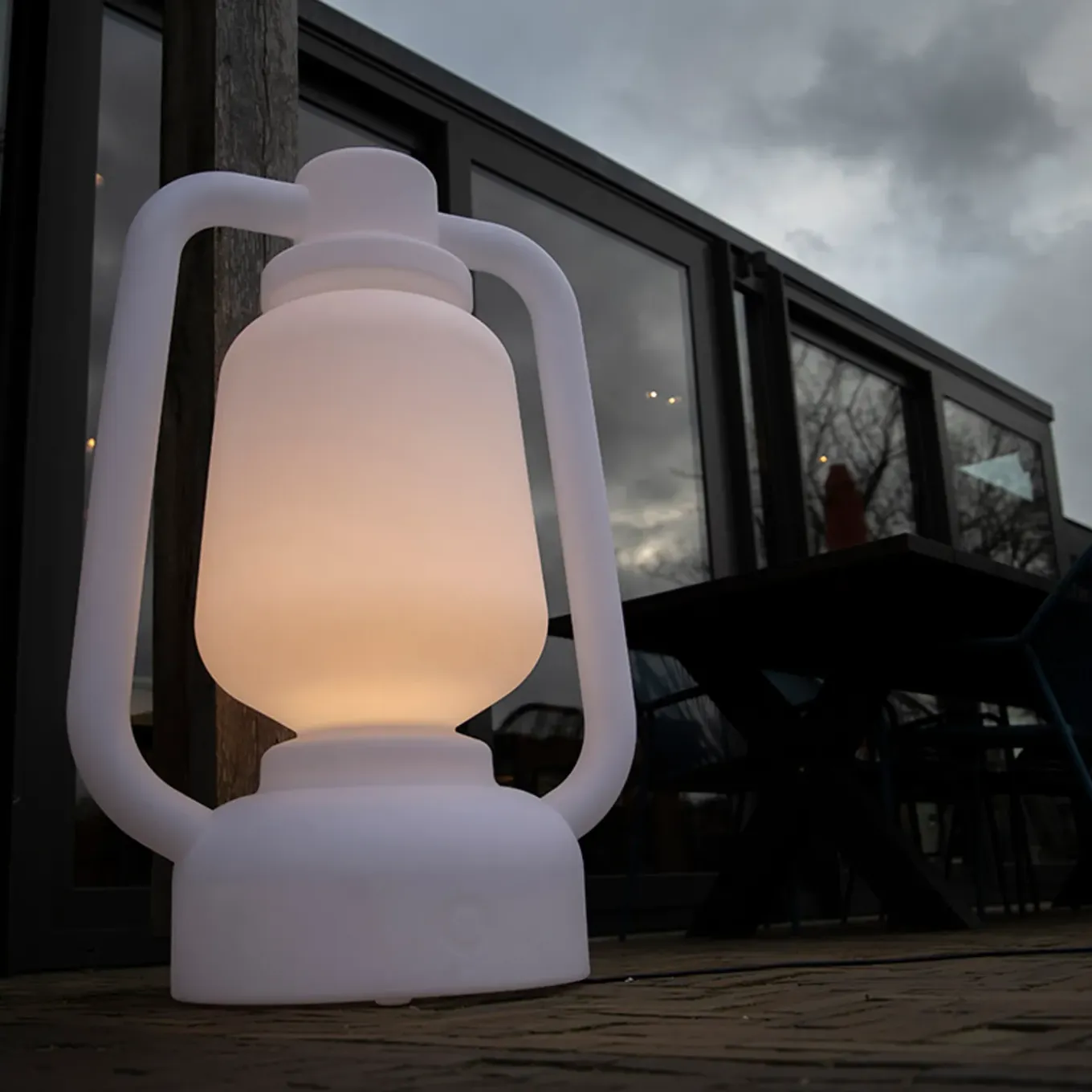 Qazqa Vloerlamp Wit 110 Cm Ip44- Storm Extra Large