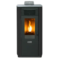 Qlima Pelletkachel Fiorina 74 S-Line - 7.45kW - Zwart