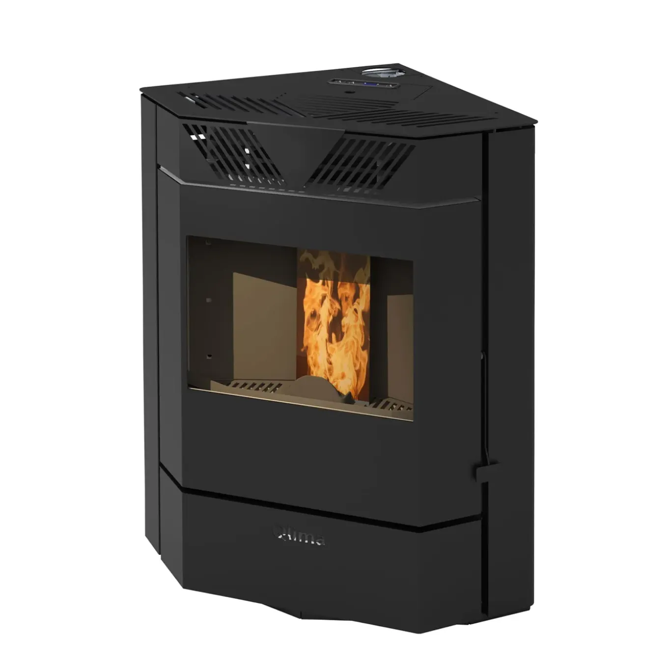Qlima Pelletkachel Isotta 94 S-Line - 9,8kW - Zwart