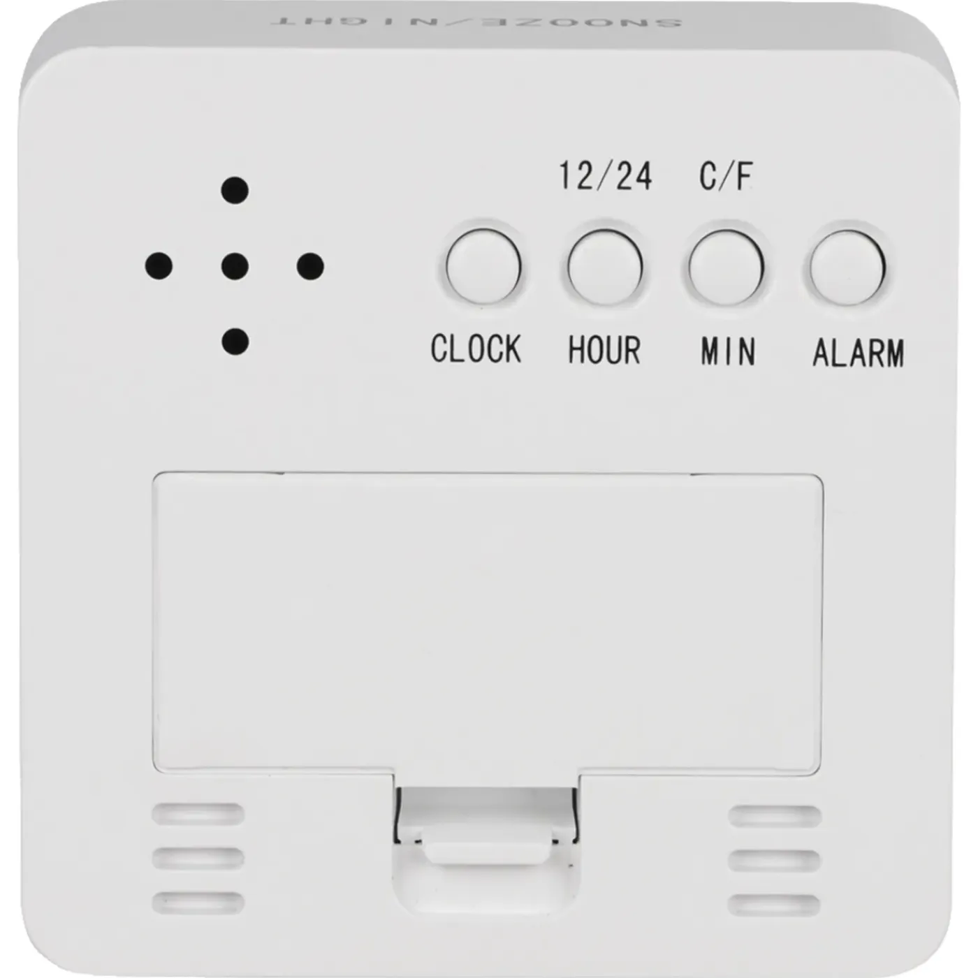 Qlink Hygrometer Met Thermometer - Wit - Klok En Wekkerfunctie
