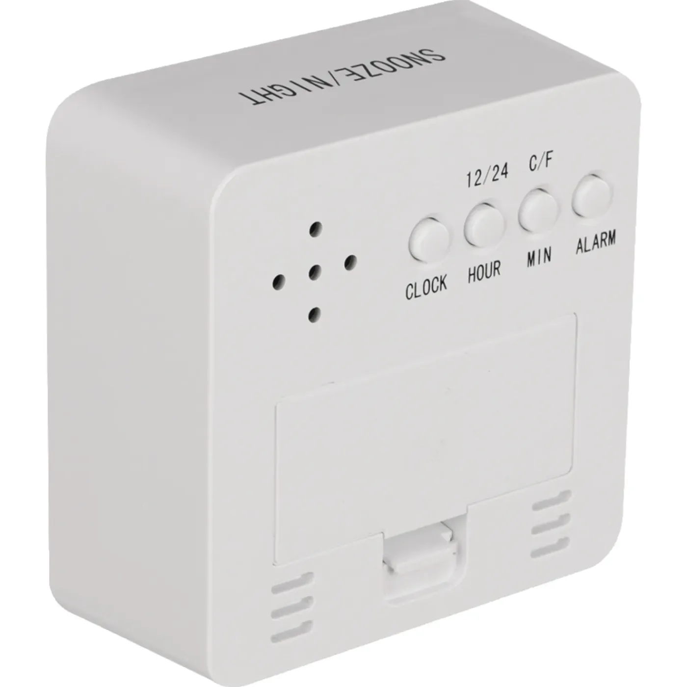 Qlink Hygrometer Met Thermometer - Wit - Klok En Wekkerfunctie