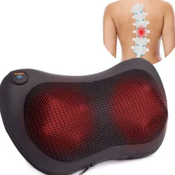 Qlt Elektrisch Massageapparaat Voor Rug, Nek, Schouders En Benen Met Warmtefunctie - Zwart