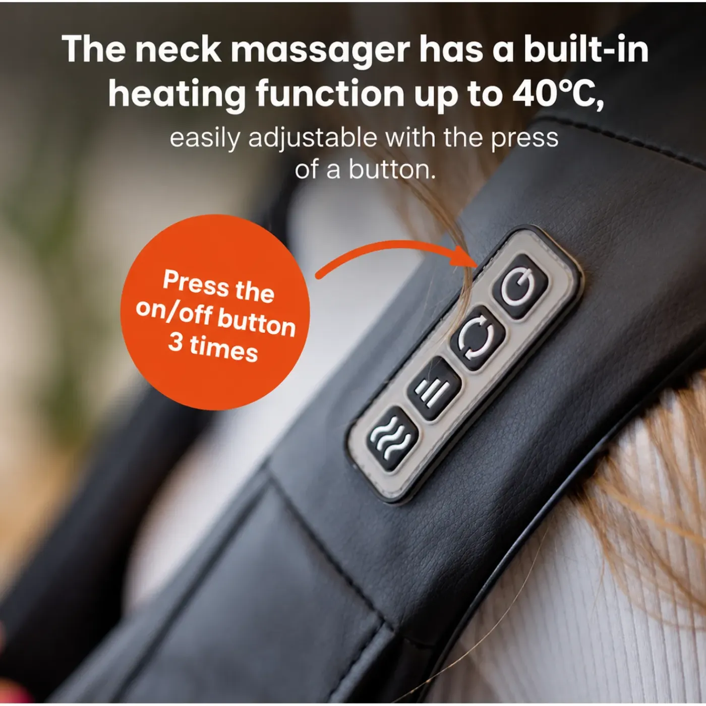 Qlt Elektrisch Nekmassage Apparaat Met Infrarood En Shiatsu
