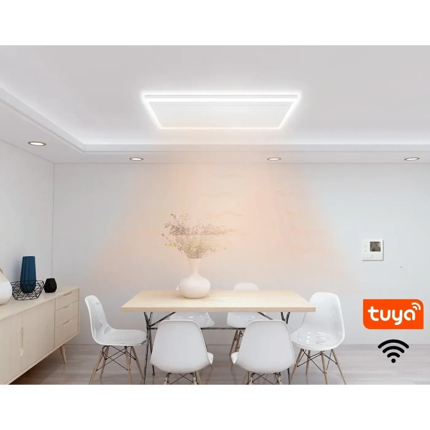 Quality Heating Quality Heating - HL Serie Wifi infraroodpaneel met led verlichting 63x128 cm 840Watt