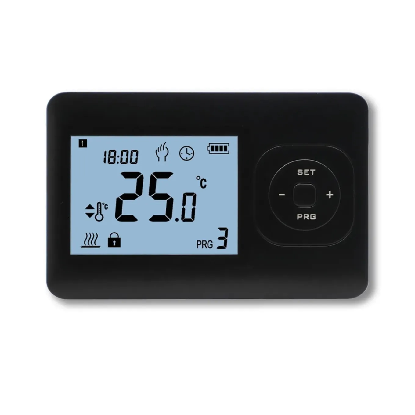 Quality Heating Klokthermostaat – Digitaal – Aan/uit – 24-uurs Klok – Zwart