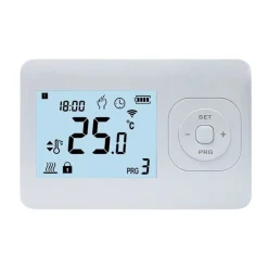 Quality Heating Quality Heating Klokthermostaat Qh-w – Draadloos – Opbouw – Programmeerbaar – Aaa