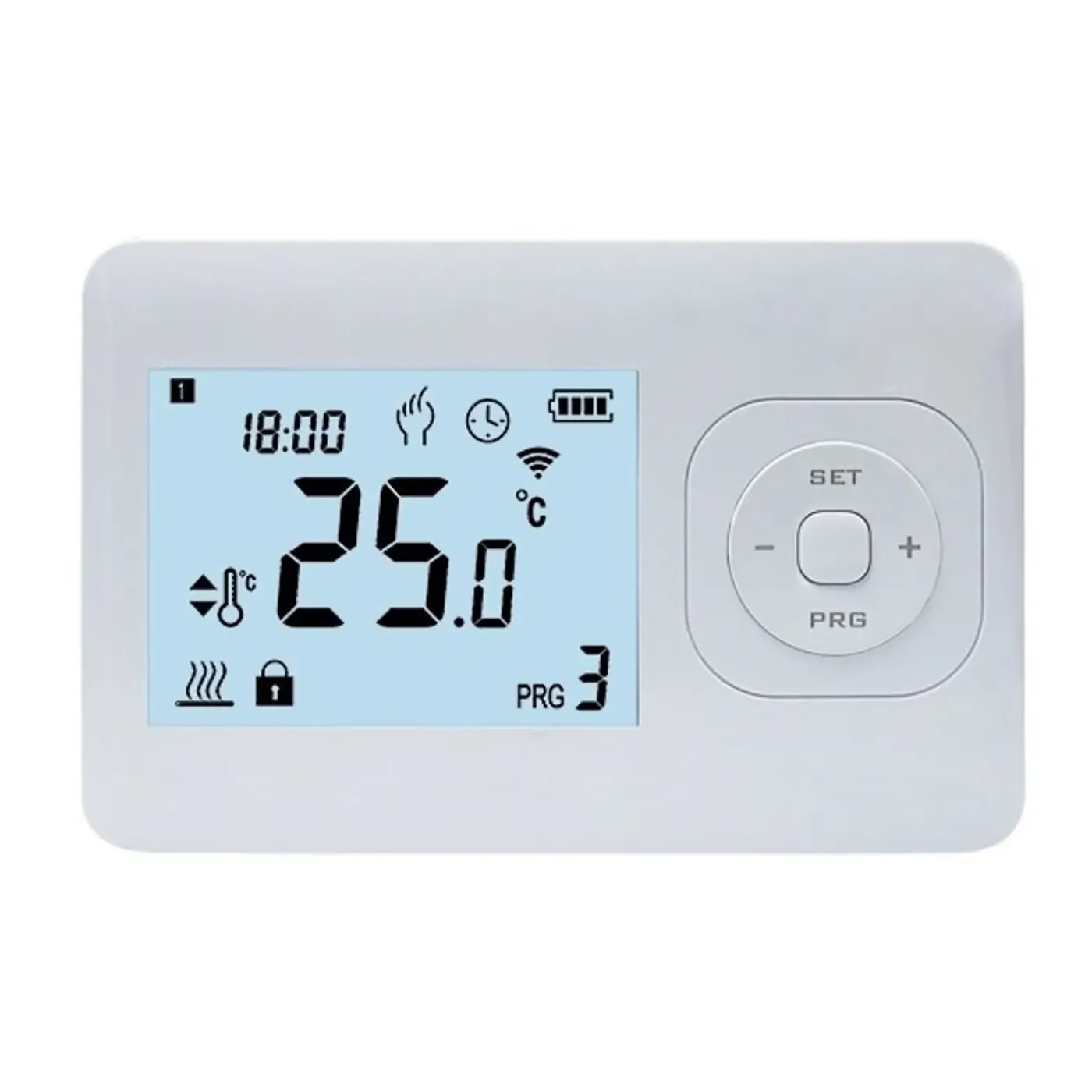 Quality Heating Quality Heating Klokthermostaat Qh-w – Draadloos – Opbouw – Programmeerbaar – Aaa