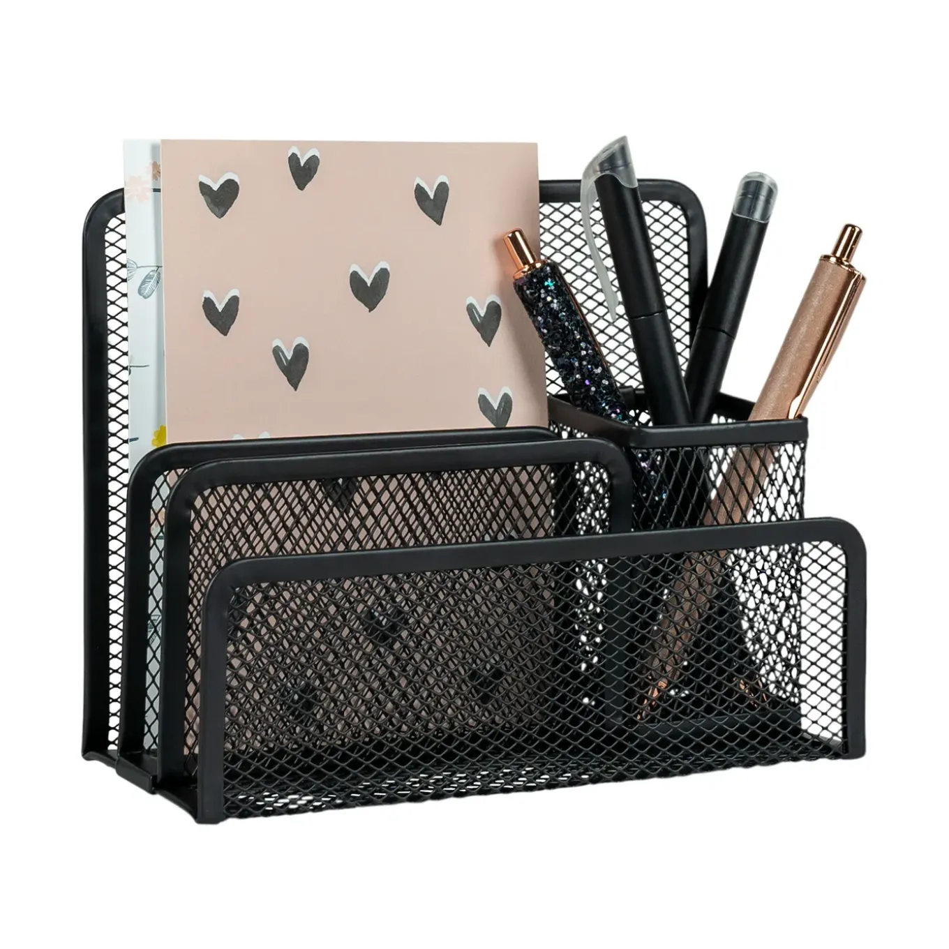 Quvio Bureau Organizer Mesh - Zwart