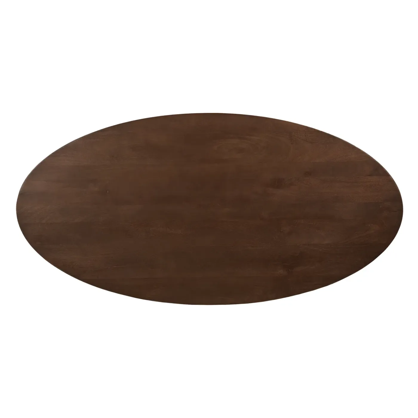 QUVIO Eettafel Sofia– Ovaal – 160x90 Cm – Kruispoot – Bruin