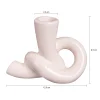 Quvio Kaarsenhouder - Knot - Keramiek - Beige