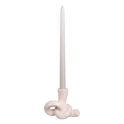 Quvio Kaarsenhouder - Knot - Keramiek - Beige
